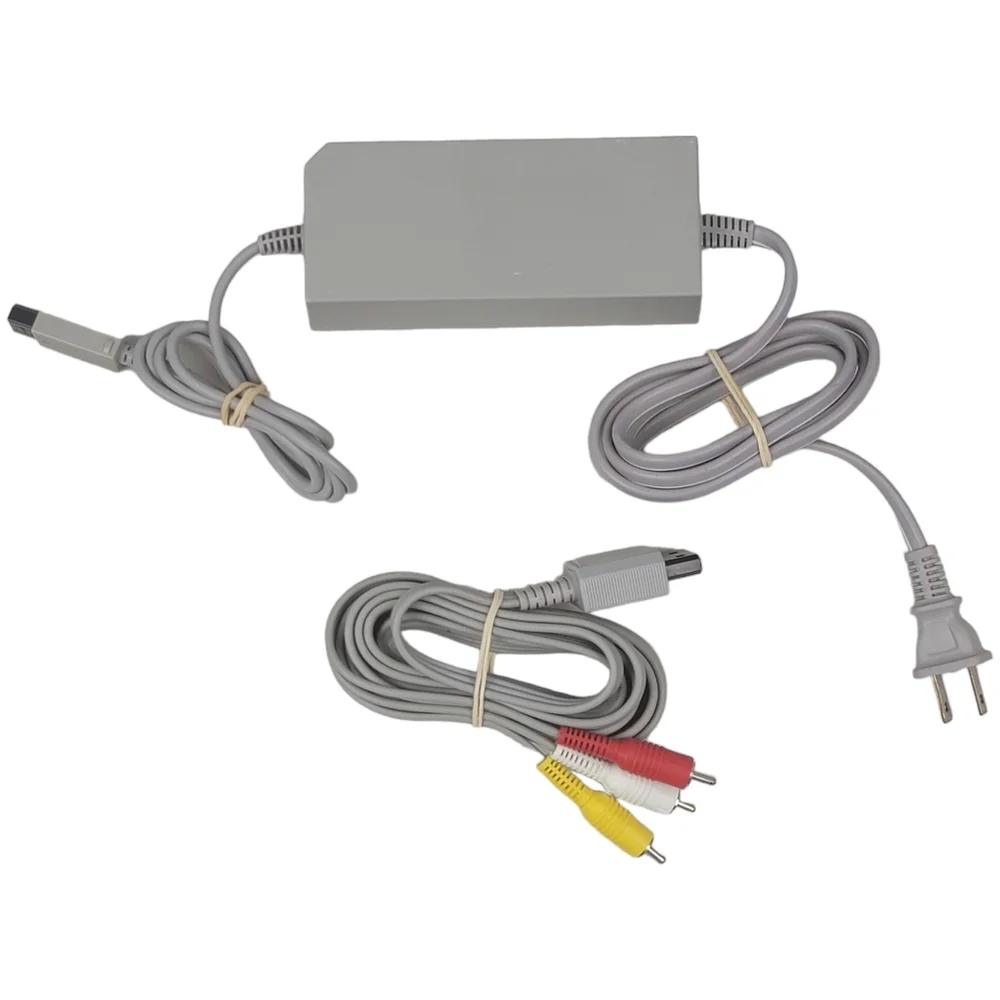 Nintendo Wii OEM AC Adapter RVL-002 & AV Cable RVL-009